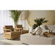 Frezco 59 X 59 inch Light Oak Coffee Table